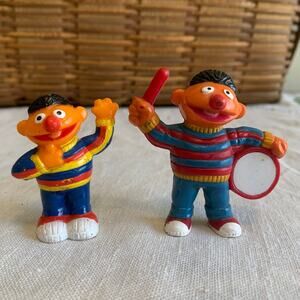 Vintage Ernie PVC Figures Sesame Street Cartoon Character Muppets Inc Jim Henson